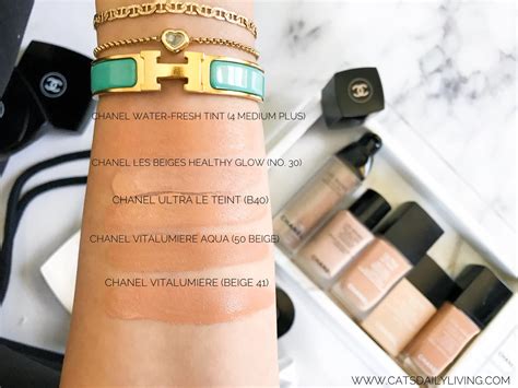 chanel eau de teint swatches